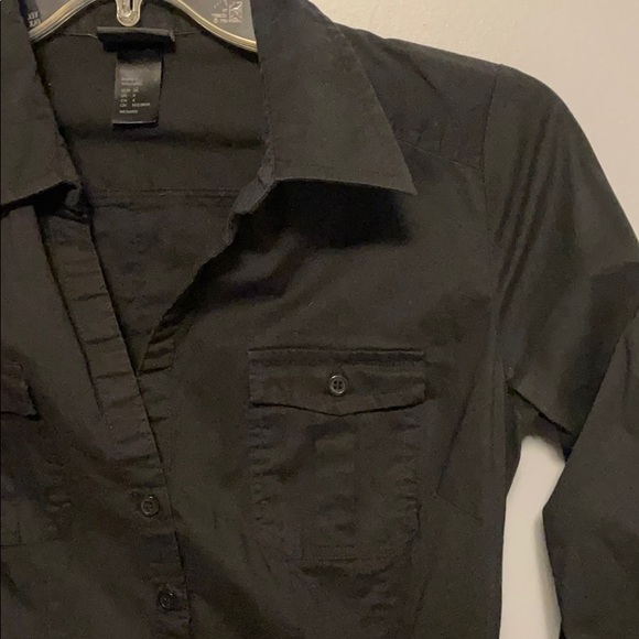 H&M black button down 4 - Picture 3 of 4